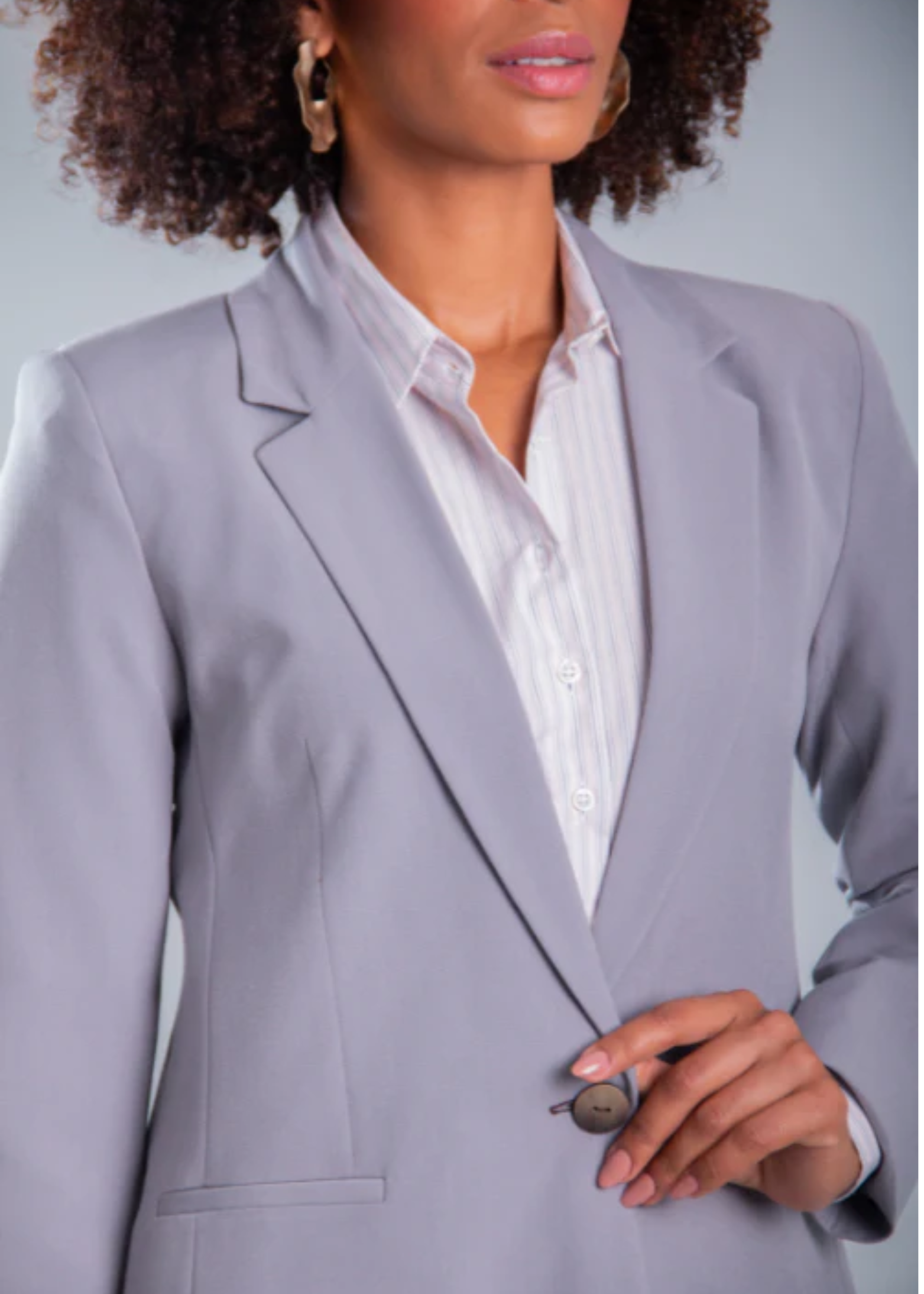 BLAZER FEMININO TAUPE SPAN