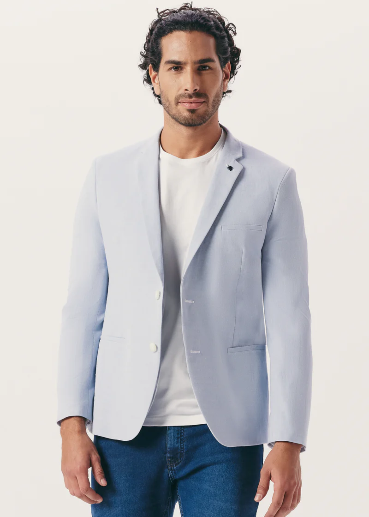 BLAZER  CASUAL BABY BLUE